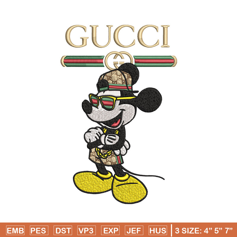 Mickey gucci Embroidery Design,Gucci Embroidery, Embroidery File, Logo shirt, Sport Embroidery, Digital download.jpg