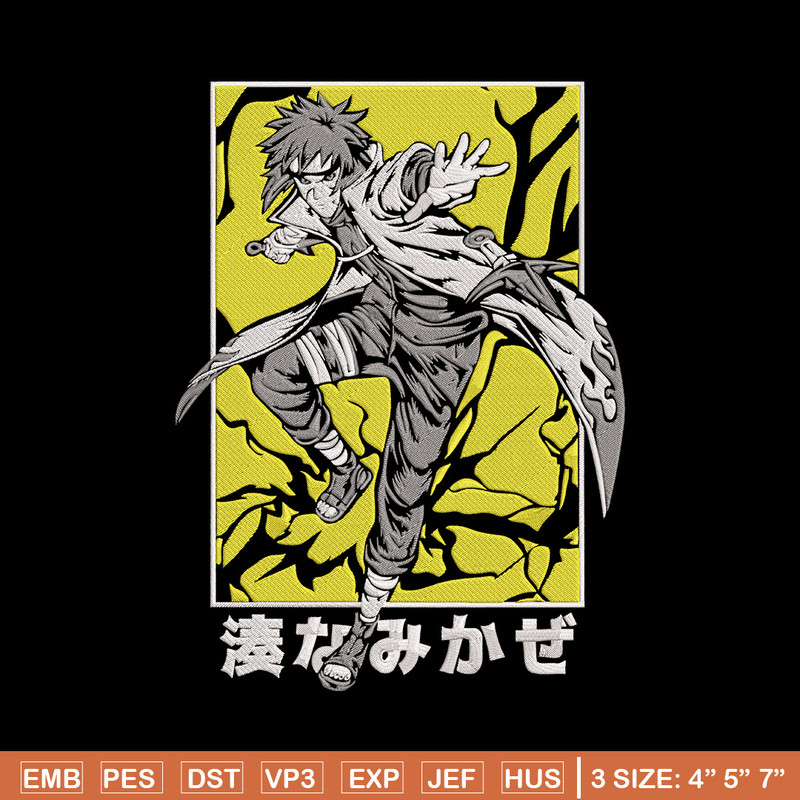 Minato poster Embroidery Design, Naruto Embroidery,Embroidery File, Anime Embroidery, Anime shirt, Digital download.jpg