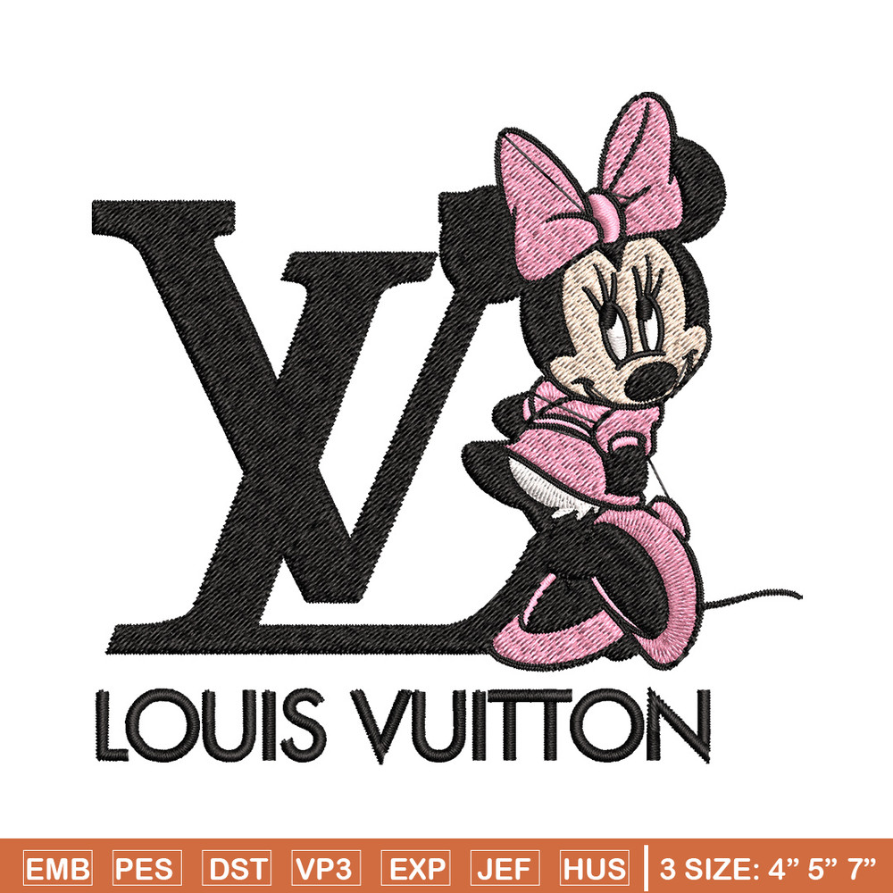 Minnie louis vuitton Embroidery Design, Lv Embroidery, Embroidery File, Disney Embroidery, Logo shirt, Digital download.jpg