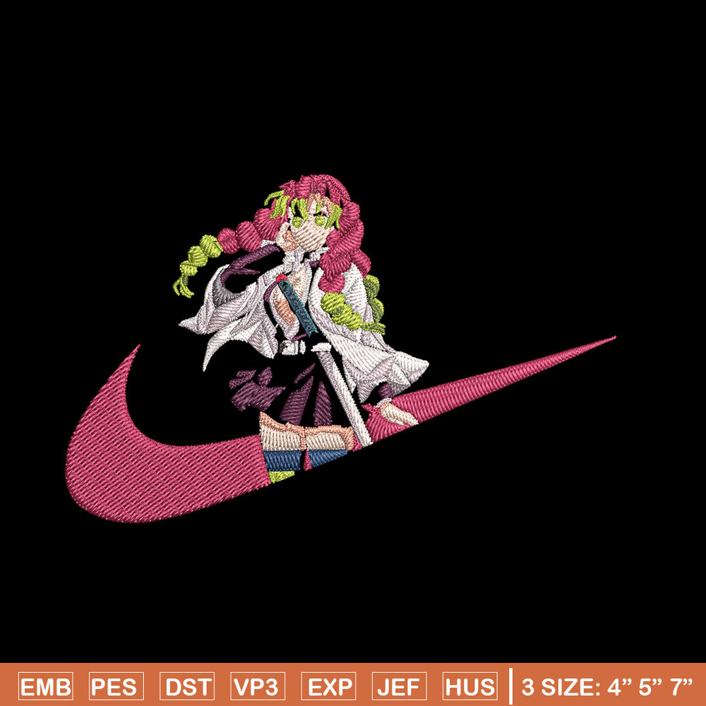 Mitsuri nike Embroidery Design, Demon slayer Embroidery,Embroidery File, Nike Embroidery, Anime shirt, Digital download.jpg