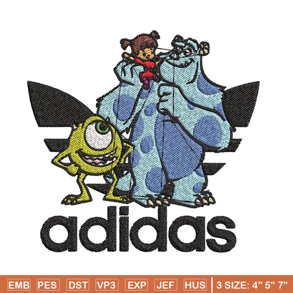Monster disney Embroidery Design, Adidas Embroidery, Brand Embroidery, Embroidery File,Logo shirt,Digital download.jpg