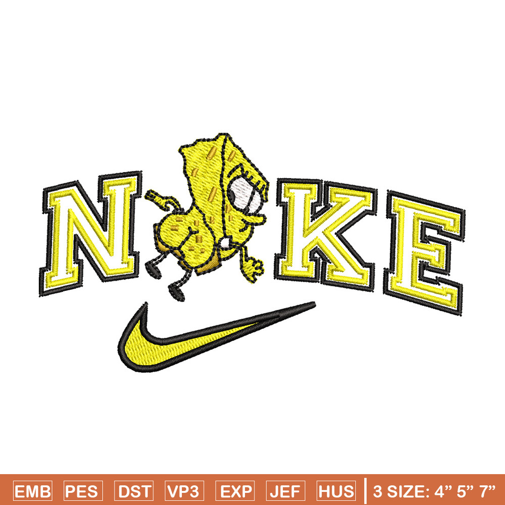 Nike spongebob embroidery design, Spongebob embroidery, Nike design, Embroidery shirt, Embroidery file, Digital download.jpg