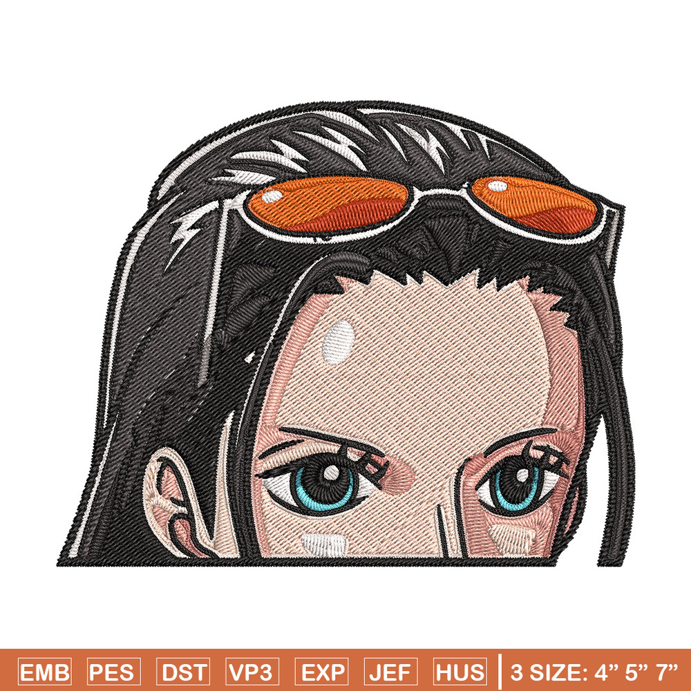 Robin Peeker Embroidery Design, One piece Embroidery, Embroidery File, Anime Embroidery, Anime shirt, Digital download.jpg