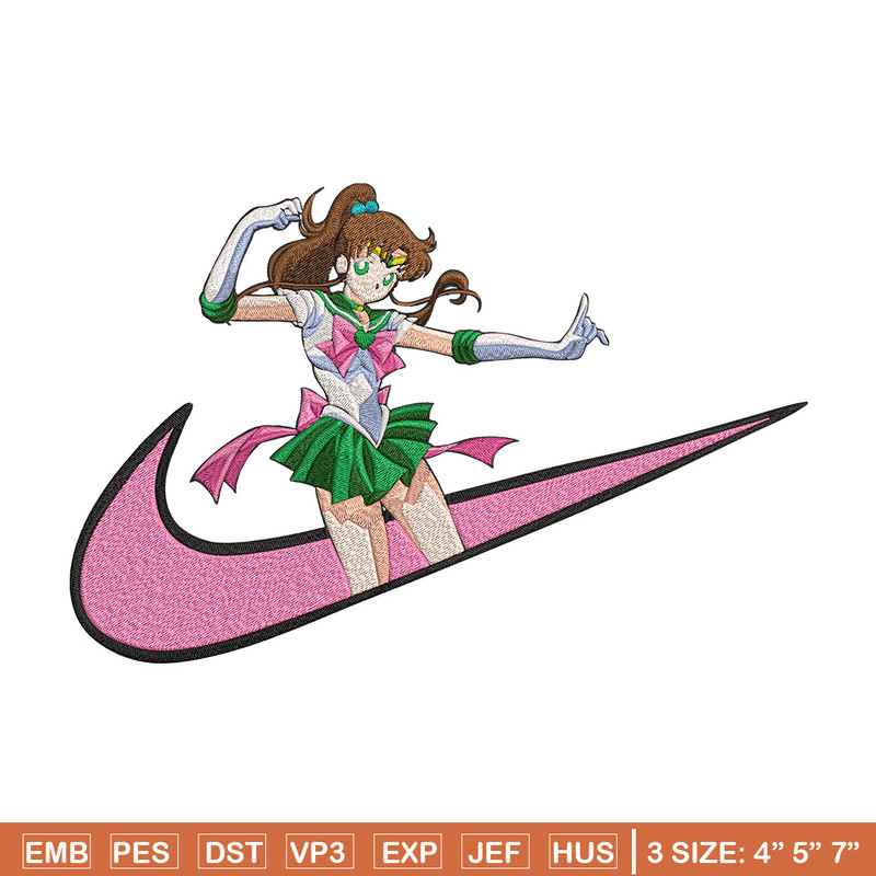 Sailor Jupiter Embroidery Design, Sailor moon Embroidery, Embroidery File, Nike Embroidery, Anime shirt,Digital download.jpg