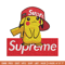 Supreme Pikachu Embroidery design, Pokemon Embroidery, anime design, Embroidery File, anime shirt, Digital download..jpg