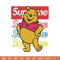 Supreme Winnie The Pooh Embroidery design, Winnie The Pooh Embroidery, cartoon design, Embroidery File, Instant download.jpg