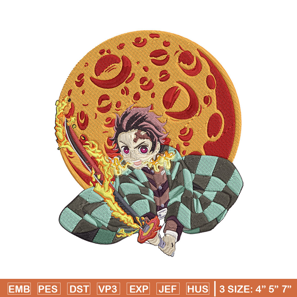 Tanjiro fire Embroidery Design, Demon slayer Embroidery,Embroidery File,Anime Embroidery, Anime shirt,Digital download.jpg