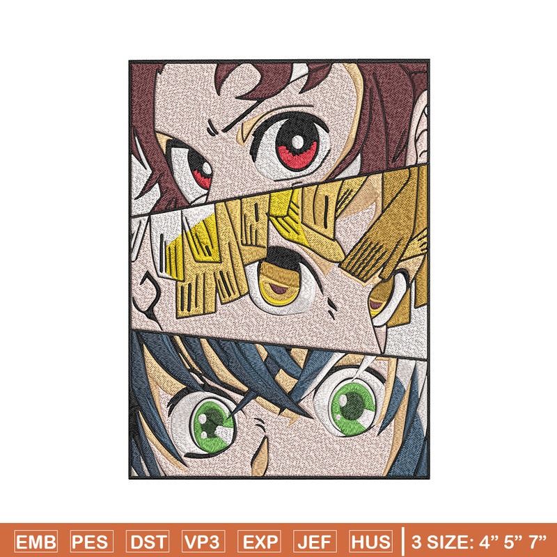 Tanjiro friends Embroidery Design, Demon slayer Embroidery,Embroidery File,Anime Embroidery,Anime shirt,Digital download.jpg