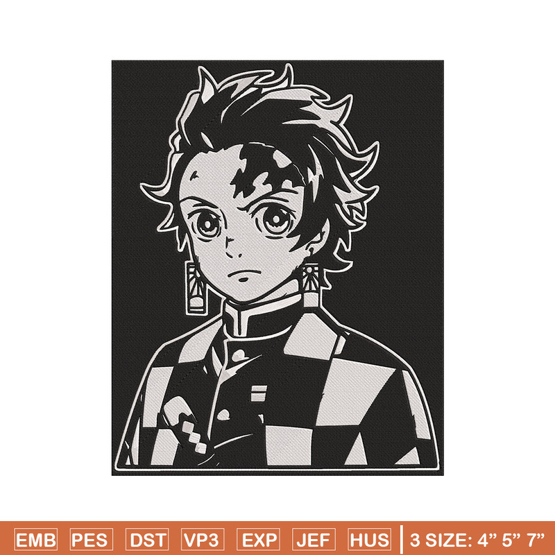 Tanjiro poster Embroidery Design, Demon slayer Embroidery, Embroidery File,Anime Embroidery,Anime shirt,Digital download.jpg