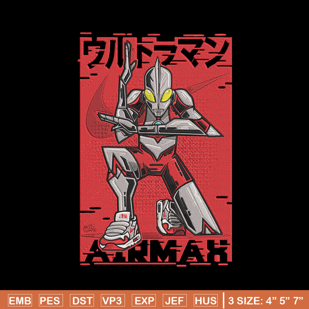 Ultraman poster Embroidery Design, Ultraman Embroidery, Embroidery File, Anime Embroidery, Anime shirt, Digital download.jpg