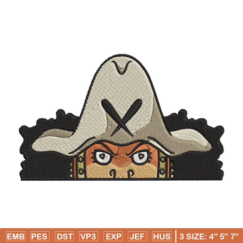 Usopp Peeker Embroidery Design, One piece Embroidery, Embroidery File, Anime Embroidery, Anime shirt, Digital download..jpg