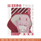 Zero two Embroidery Design, Darling in the fran Embroidery,Embroidery File,Anime Embroidery,Anime shirt,Digital download.jpg