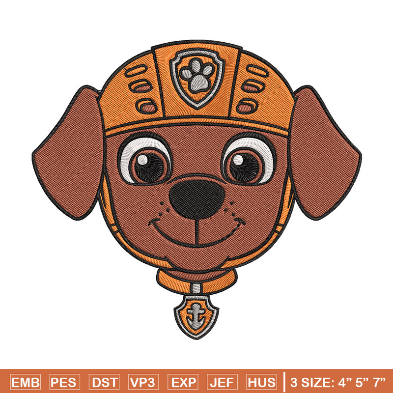 Zuma dog Embroidery Design, Paw Patrol Embroidery, Embroidery File, Anime Embroidery, Anime shirt, Digital download.jpg