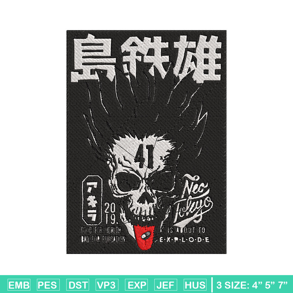 Akira 41 Poster Embroidery Design, Akira Embroidery, Embroidery File,Anime Embroidery, Anime shirt, Digital download..jpg