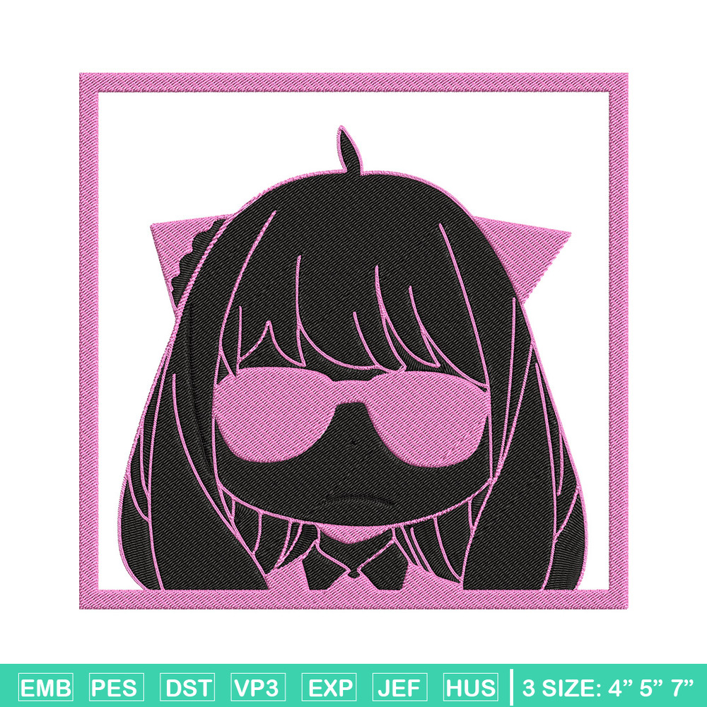 Anya box Embroidery Design, Spy x family Embroidery, Embroidery File, Anime Embroidery, Anime shirt, Digital download.jpg