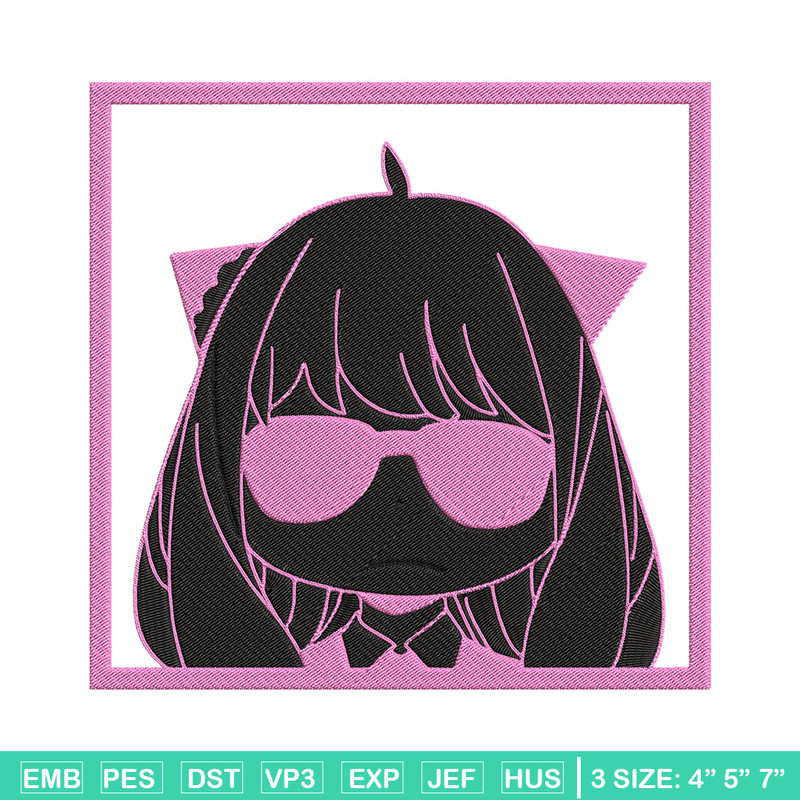 Anya box Embroidery Design, Spy x family Embroidery, Embroidery File, Anime Embroidery, Anime shirt, Digital download.jpg