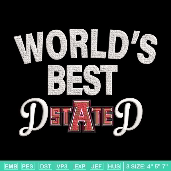 Arkansas State Poster embroidery design, Sport embroidery, logo sport embroidery, Embroidery design, NCAA embroidery.jpg