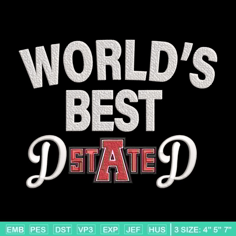 Arkansas State Poster embroidery design, Sport embroidery, logo sport embroidery, Embroidery design, NCAA embroidery.jpg