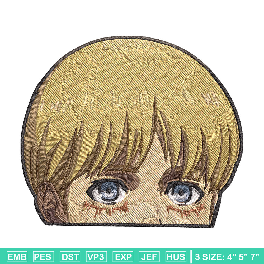 Armin Peeker Embroidery Design, Aot Embroidery, Embroidery File, Anime Embroidery, Anime shirt, Digital download..jpg