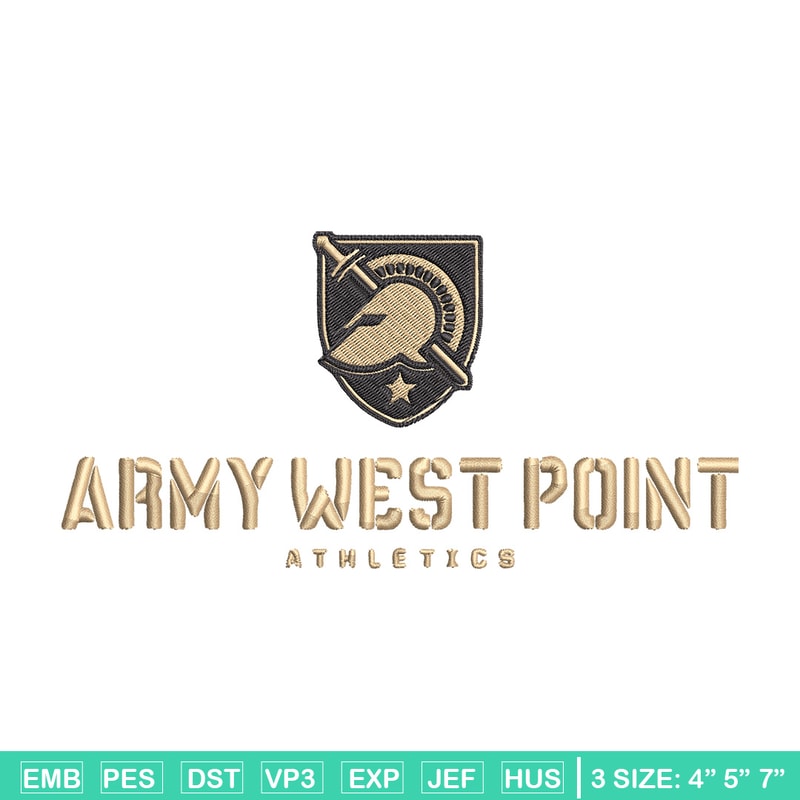 Army Black Knights Logo embroidery design, NCAA embroidery, Sport embroidery,Logo sport embroidery,Embroidery design.jpg