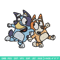 Bingo and Bluey Embroidery, Bluey Embroidery, Embroidery File, cartoon design, cartoon shirt, Digital download..jpg