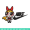 Blossom Nike Embroidery design, Powerpuff Girls cartoon Embroidery, Nike design, Embroidery file, Instant download..jpg