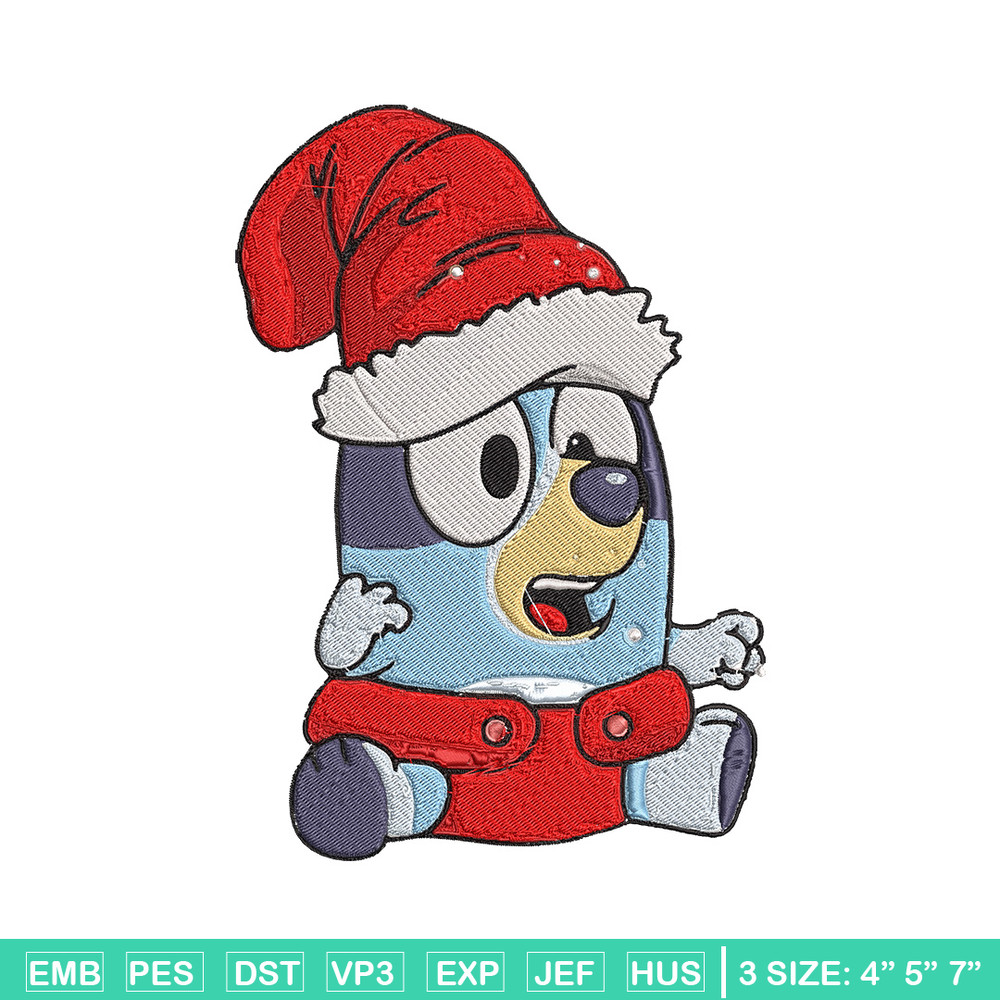 Bluey baby Embroidery Design, Bluey Embroidery, Embroidery File, Chrismas Embroidery,Anime shirt, Digital download..jpg
