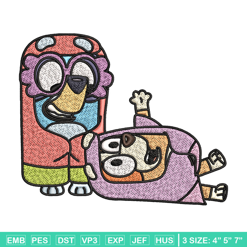 Bluey bingo Embroidery design, Bluey bingo Embroidery, Embroidery File, cartoon design, cartoon shirt, Digital download.jpg