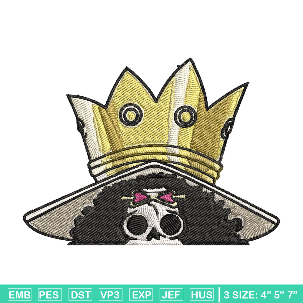 Brook Peeker Embroidery Design, One piece Embroidery, Embroidery File, Anime Embroidery, Anime shirt, Digital download..jpg