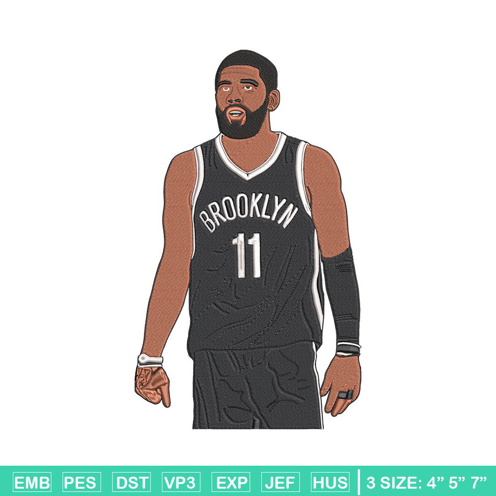 Brooklyn Nets player embroidery design, NBA embroidery,Sport embroidery, Logo sport embroidery, Embroidery design.jpg