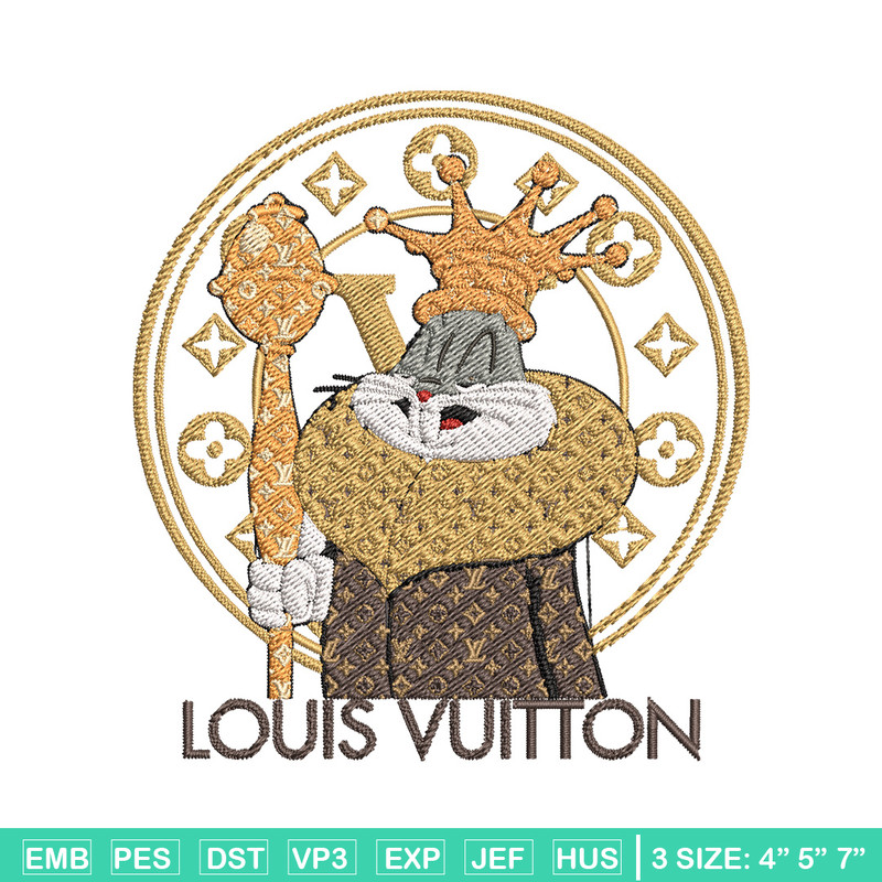 Bunny cartoon lv Embroidery Design, Lv Embroidery, Embroidery File, Brand Embroidery, Logo shirt, Digital download.jpg