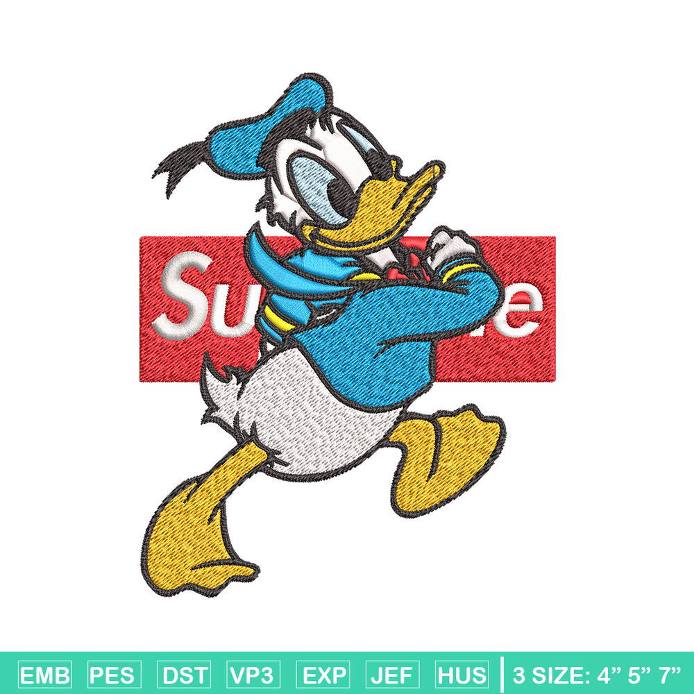 Daisy Duck Supreme Embroidery design, Disney Embroidery, cartoon design, Embroidery File, Disney shirt, Instant download.jpg