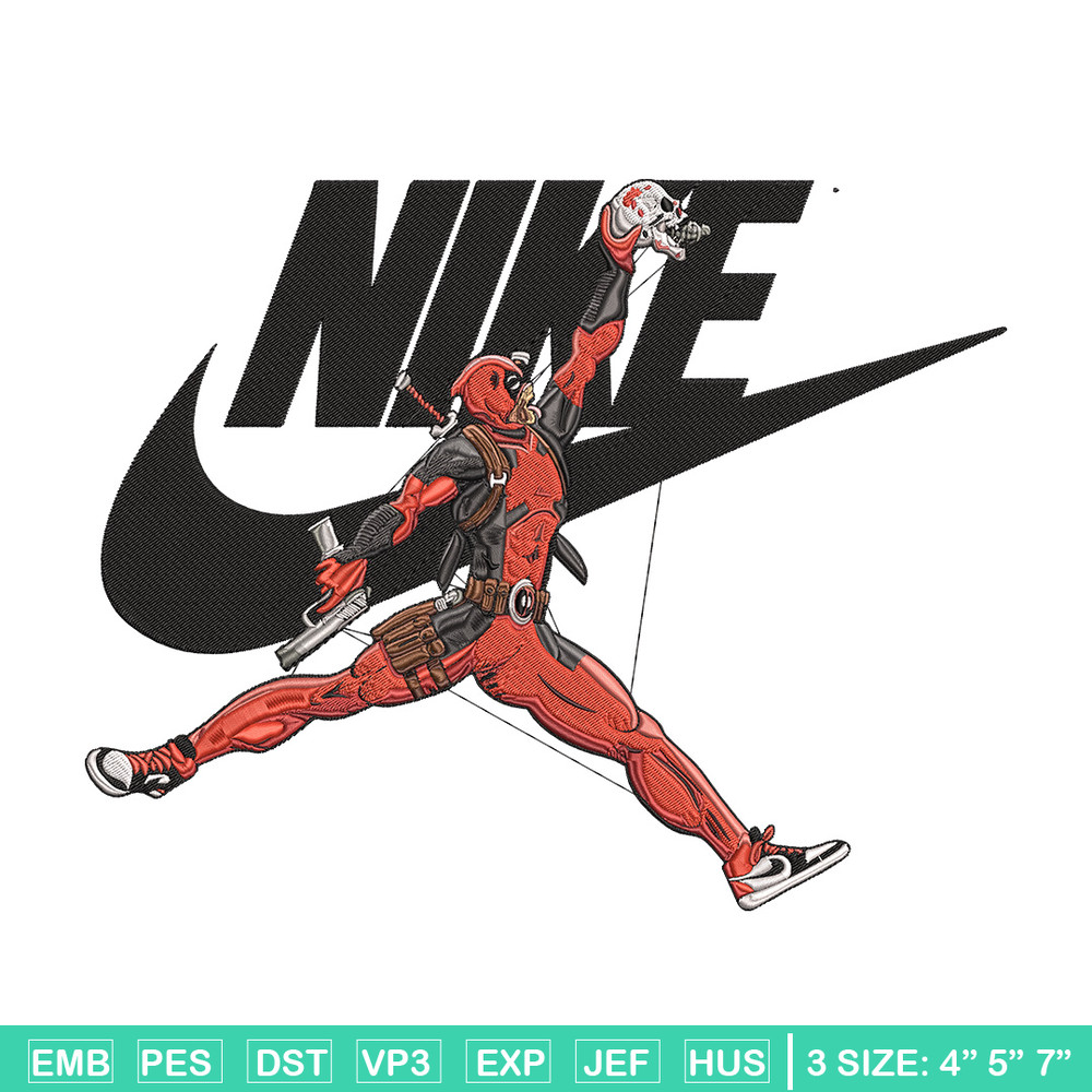 Deadpool nike Embroidery Design, Deadpool Embroidery, Embroidery File,Nike Embroidery, Anime shirt, Digital download.jpg