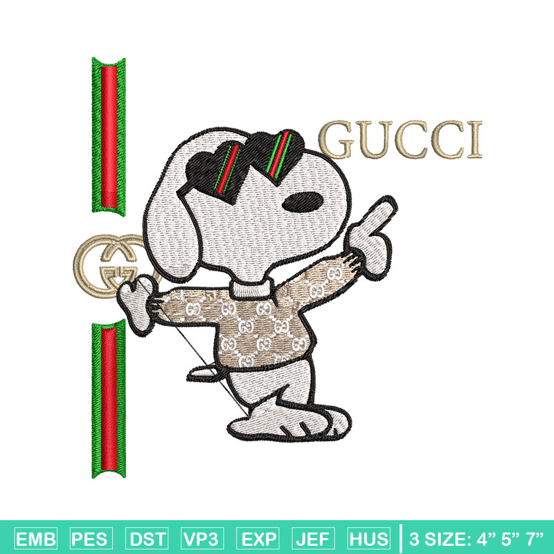 Dog gucci Embroidery Design, Gucci Embroidery, Embroidery File, Logo shirt, Sport Embroidery, Digital download..jpg