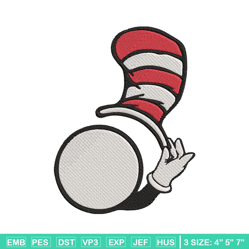 Dr seuss hat Embroidery Design, Dr seuss hat Embroidery, Embroidery File, logo shirt, Embroidery logo, Digital download..jpg