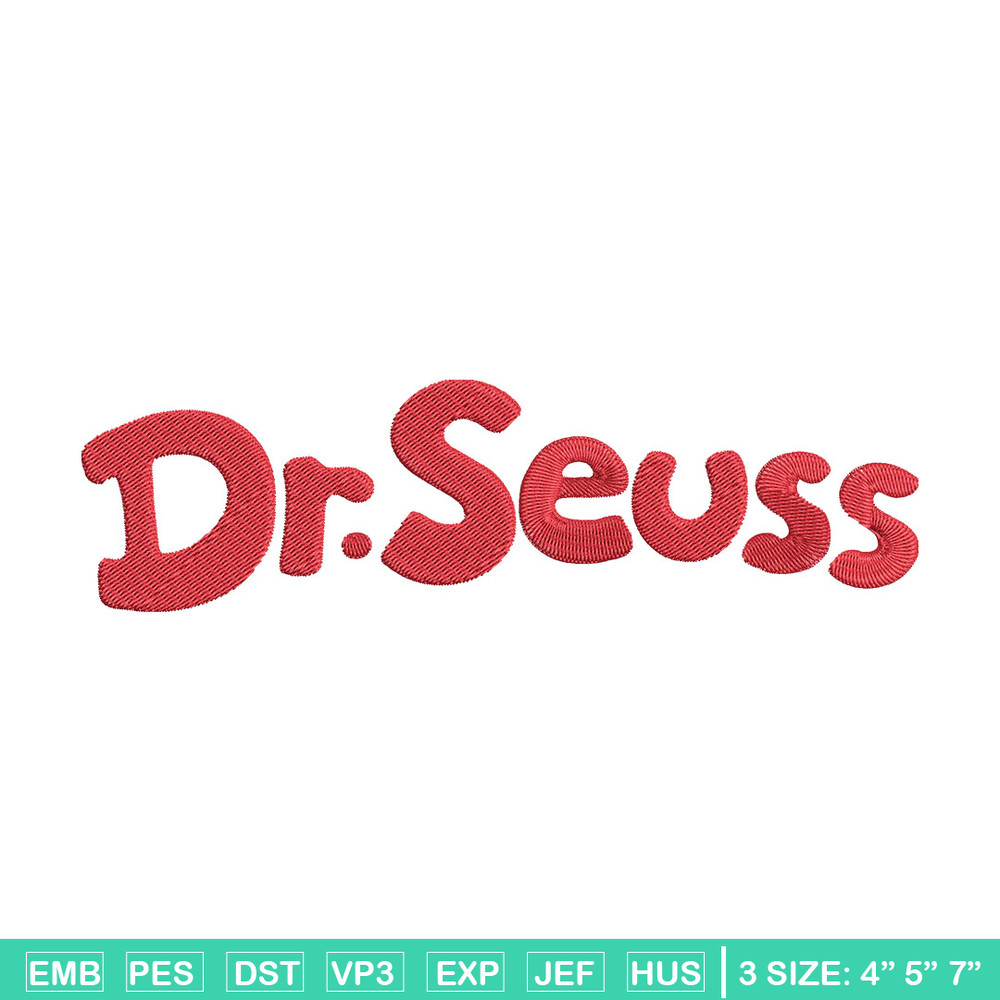 Dr seuss logo Embroidery Design, Dr seuss Embroidery, Embroidery File, Embroidery design, Digital download..jpg