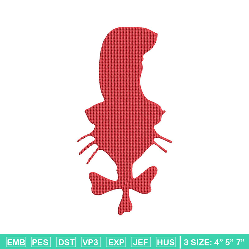 Dr Seuss Red Embroidery Design, Dr Seuss Embroidery, Embroidery File, Embroidery design, Digital download..jpg