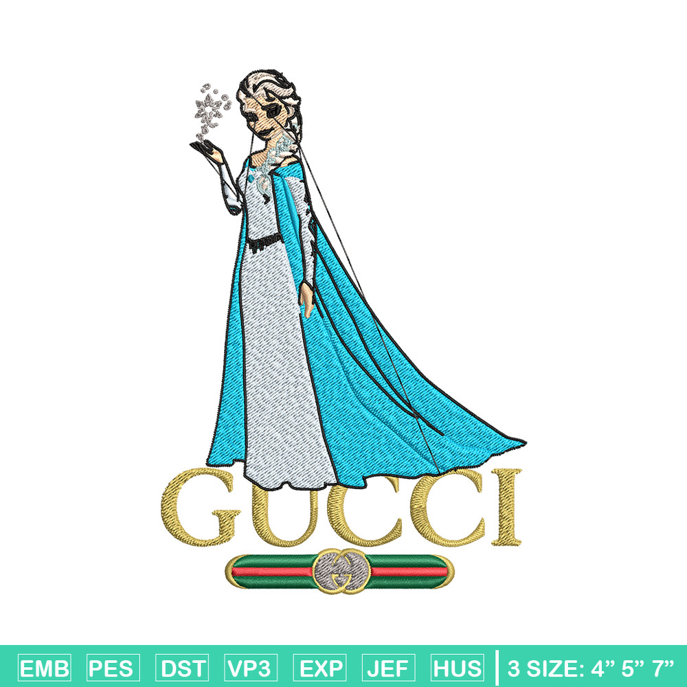 Elsa Gucci logo Embroidery design, Elsa Gucci logo Embroidery, cartoon design, Embroidery File, Digital download..jpg