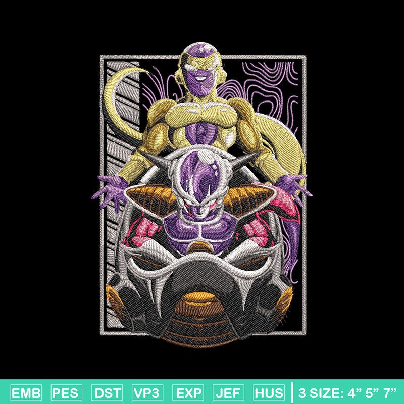 Frieza form Embroidery Design, Dragonball Embroidery,Embroidery File, Anime Embroidery, Anime shirt, Digital download.jpg