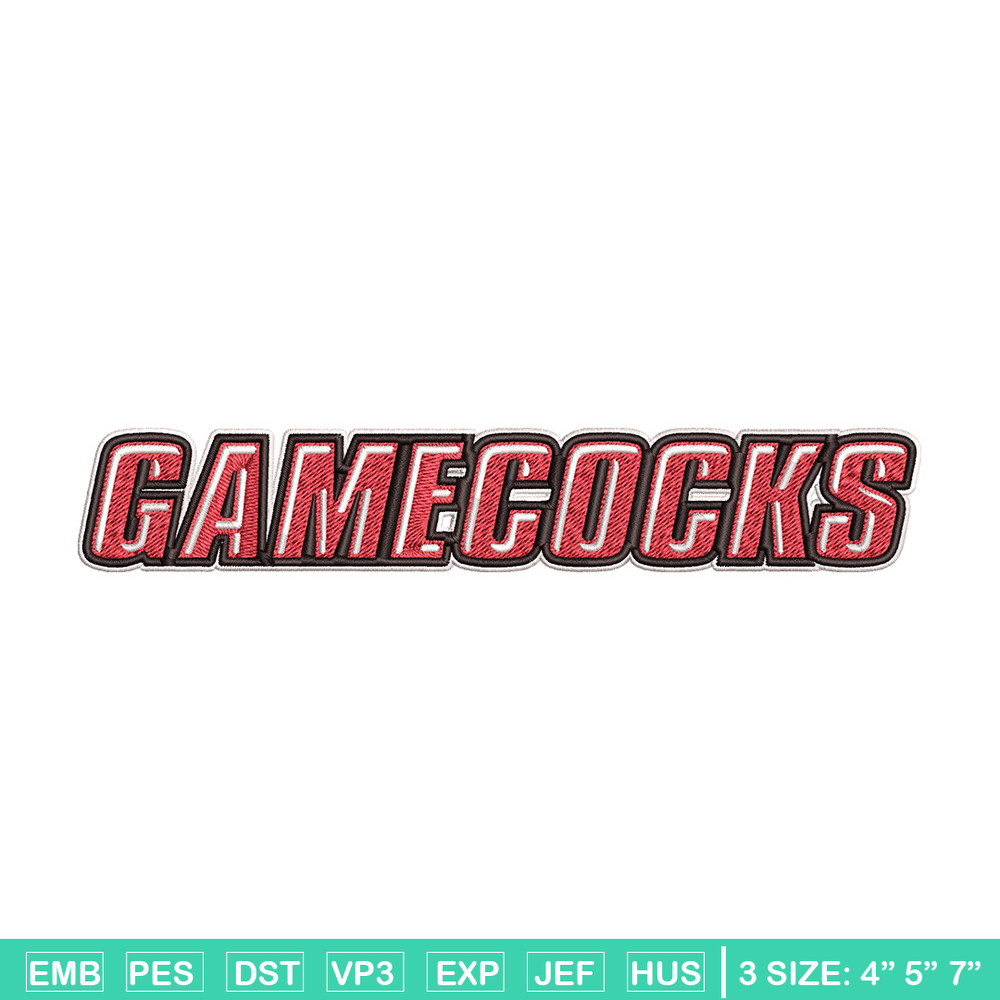 Gamecock logo embroidery design, Logo embroidery, Sport embroidery, logo sport embroidery, Embroidery design.jpg