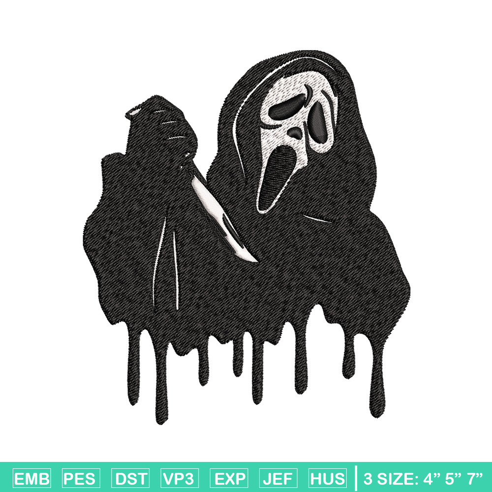 Ghostface knife Embroidery design, Horror Embroidery, Embroidery File, logo design, logo shirt, Digital download..jpg