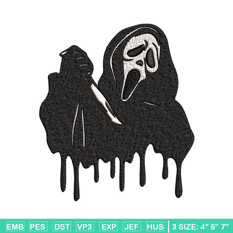 Ghostface knife Embroidery design, Horror Embroidery, Embroidery File, logo design, logo shirt, Digital download..jpg