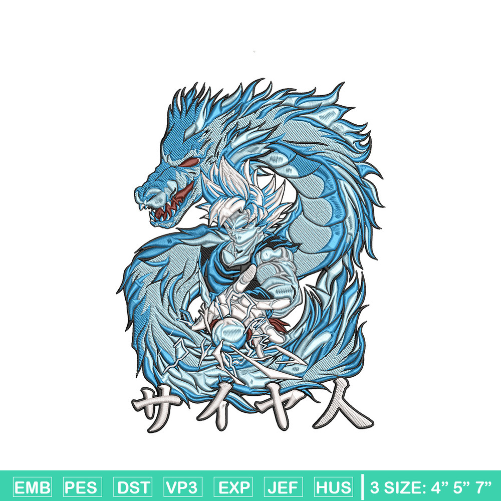 Goku dragon Embroidery Design, Dragonball Embroidery, Embroidery File, Anime Embroidery, Anime shirt, Digital download.jpg