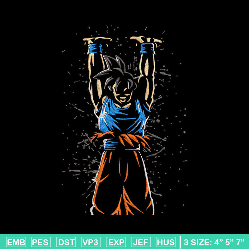Goku genkidama Embroidery Design, Dragonball Embroidery,Embroidery File, Anime Embroidery, Anime shirt, Digital download.jpg