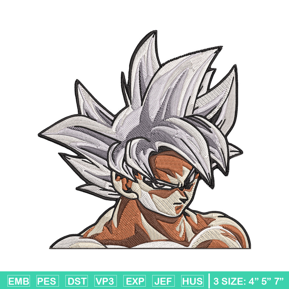 Goku mui Embroidery Design, Dragonball Embroidery, Embroidery File, Anime Embroidery, Anime shirt, Digital download.jpg