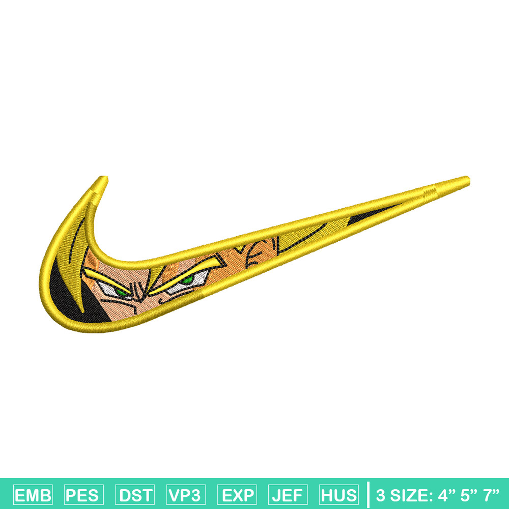Goku ss eyes Nike embroidery design, Dragon Ball embroidery, nike design, anime design, anime shirt, Digital download.jpg