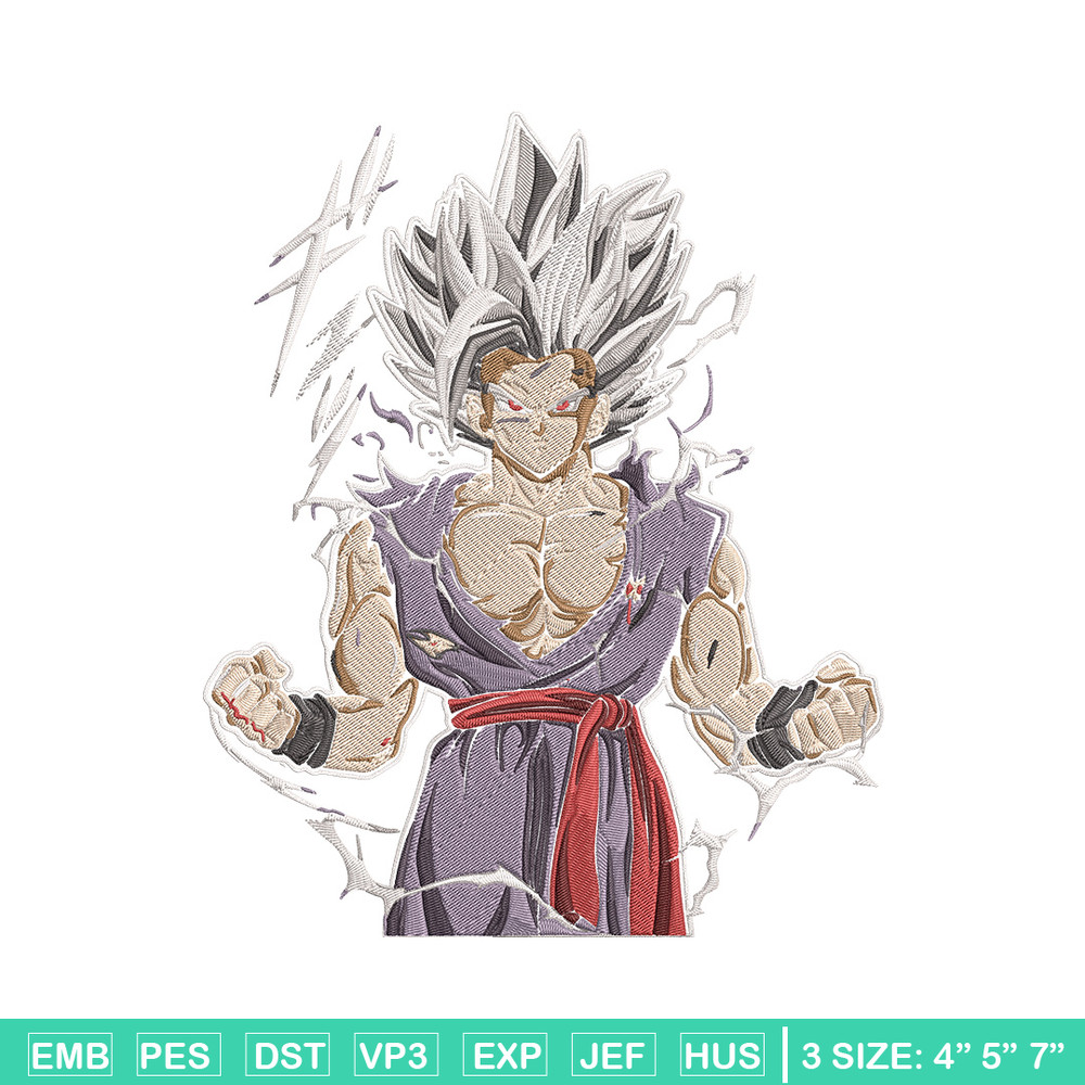 Goku Ultra form Embroidery Design, Dragonball Embroidery, Embroidery File, Anime Embroidery,Anime shirt,Digital download.jpg