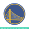 Golden State Warriors logo embroidery design, NBA embroidery,Sport embroidery, Embroidery design,Logo sport embroidery..jpg
