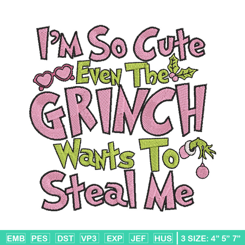 Grinch cute embroidery design, Grinch embroidery, Chrismas design, Embroidery shirt,Embroidery file,Digital download.jpg