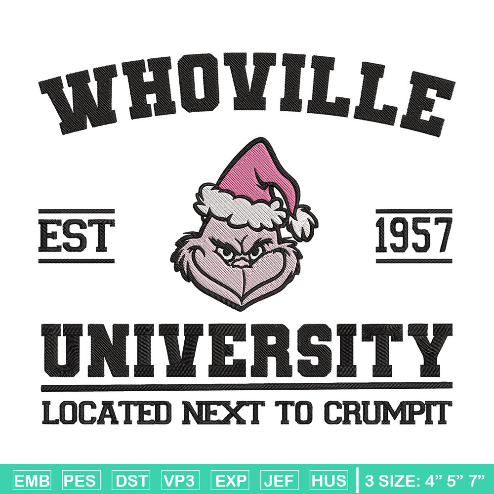 Grinch est 1957 Embroidery Design, Grinch Embroidery, Embroidery File, Chrismas Embroidery, Anime shirt,Digital download.jpg